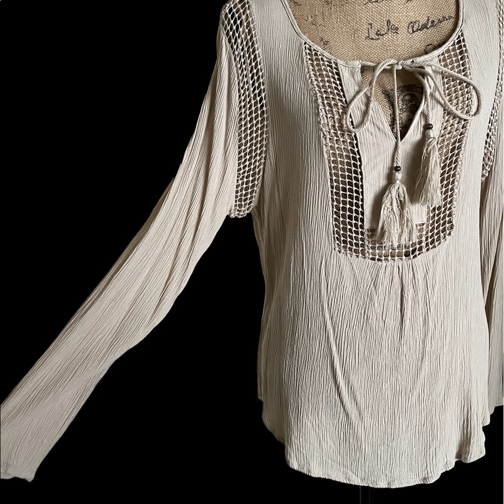 Joseph A Boho 100% Viscose Tunic Blouse Large - Picture 11 of 16